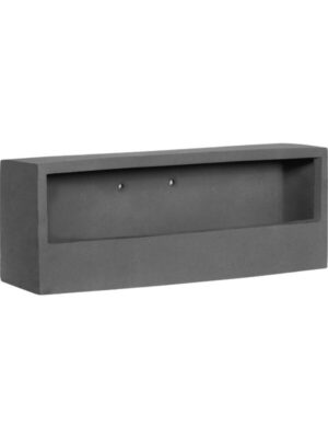 Кашпо настенное Natural wally balcony low xs grey L40 W15 H9 см
