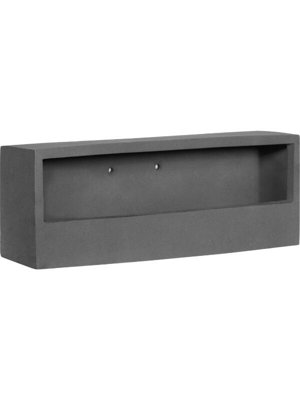 Кашпо настенное Natural wally balcony low xs grey L40 W15 H9 см