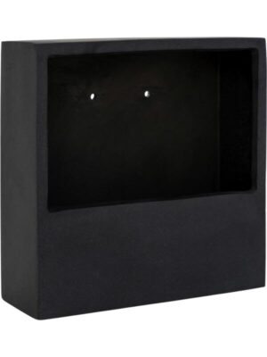Кашпо настенное Natural wally jack xs black L30 W30 H9 см