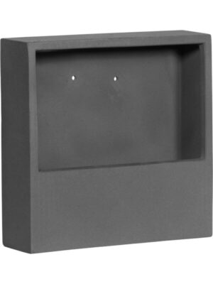 Кашпо настенное Natural wally jack xs grey L30 W30 H9 см