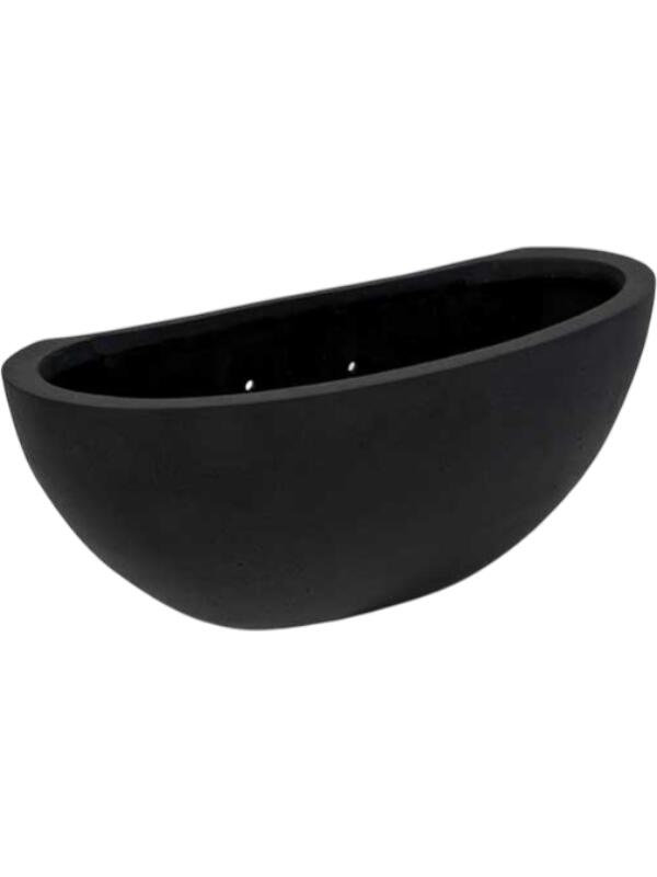 Кашпо настенное Natural wally mini dorant l black L43 W17 H16 см