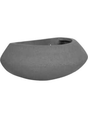 Кашпо настенное Natural wally mini tara xs grey L17 W30 H12 см