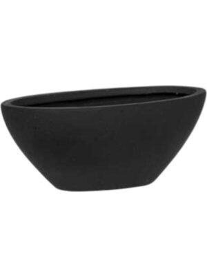 Кашпо Natural dorant xs black L32 W13 H13 см