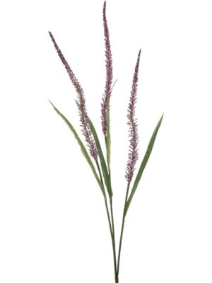 Grass flower spray purple W30 H115 см