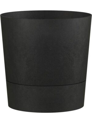 Кашпо Foss round living black D30 H29 см