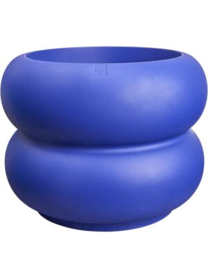 Кашпо Premium amber roll low royal blue D60 H46 см