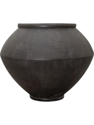 Кашпо The vessel zir xxl weathered black D67 H55 см