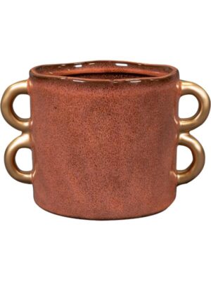Кашпо Bianca pot coral D14 H13 см