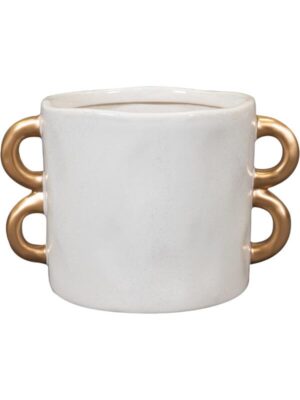 Кашпо Bianca pot ivory D14 H13 см