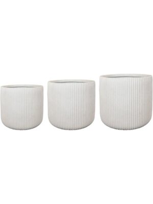 Кашпо Brynn pot ivory (набор 3 шт) D37 H35 см