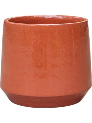Кашпо Common pot shiny brick red D17 H15 см