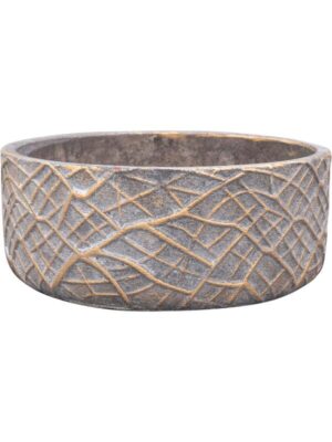 Кашпо Denzel bowl shiny concrete D20 H8 см