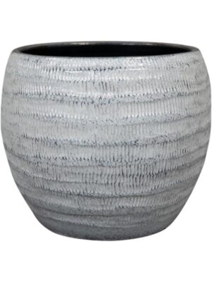 Кашпо Manuel pot shiny grey D16 H13 см