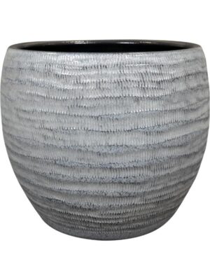 Кашпо Manuel pot shiny grey D28 H25 см