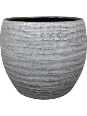 Кашпо Manuel pot shiny grey D30 H26 см