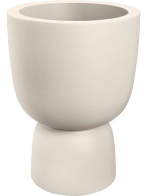 Кашпо Amber coupe linnen white D34.9 H49 см