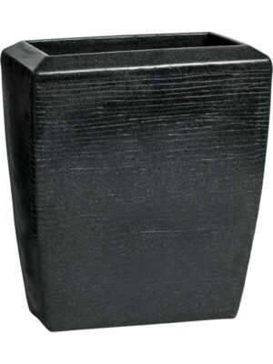 Кашпо Capi arc granite planter rectangle black L88 W36 H100 см