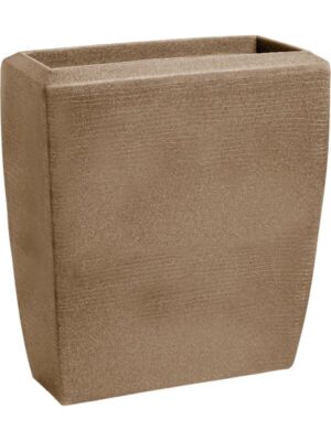 Кашпо Capi arc granite planter rectangle warm taupe L88 W36 H100 см