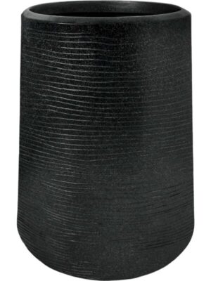 Кашпо Capi arc granite sandbag high black D38 H50 см