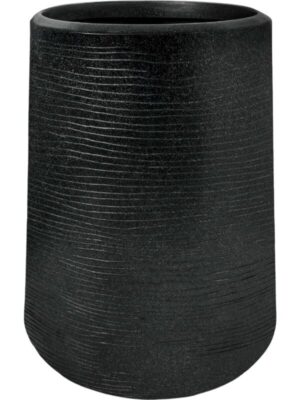 Кашпо Capi arc granite sandbag high black D76 H100 см