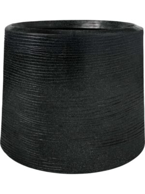 Кашпо Capi arc granite sandbag medium black D86 H70 см