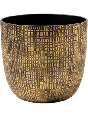 Кашпо Capi nature skin made with planter ball black gold D22 H20 см