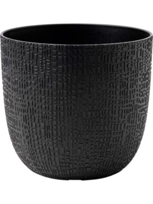 Кашпо Capi nature skin made with planter ball textile black D13 H12 см