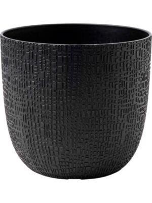 Кашпо Capi nature skin made with planter ball textile black D22 H20 см