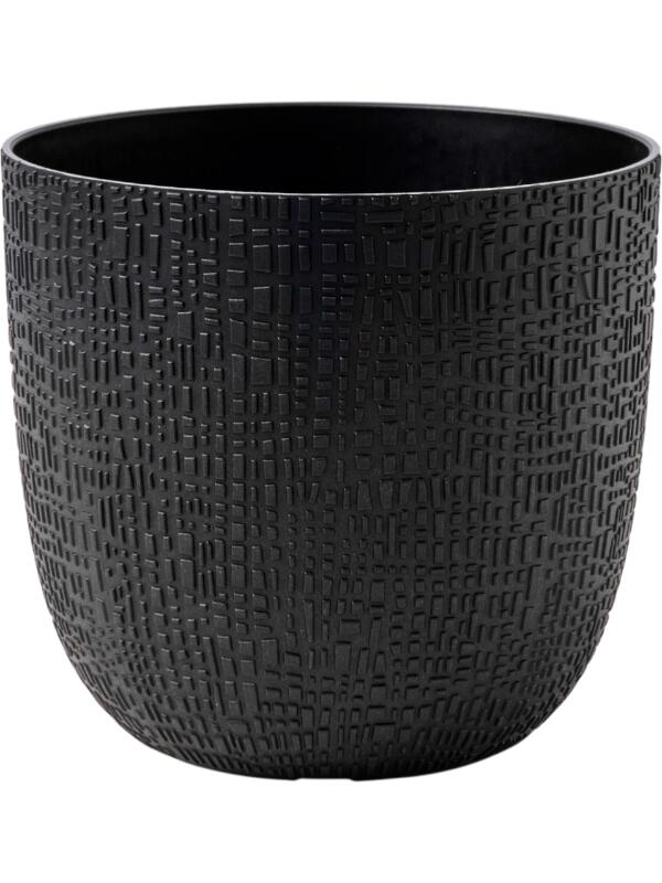 Кашпо Capi nature skin made with planter ball textile black D22 H20 см