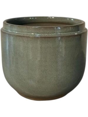 Кашпо Faisa pot shiny greyblue D15 H12.5 см