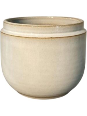 Кашпо Faisa pot shiny white D19 H16 см