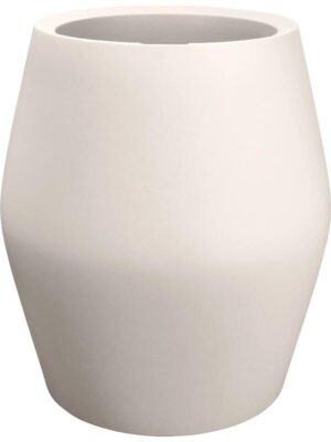 Кашпо June split linen white D46 L46 W46 H53.6 см