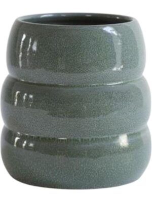 Кашпо Lefty pot reactive greyblue D25 H26 см