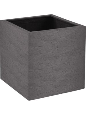 Кашпо Terreno cube ash brown L40 W40 H40 см