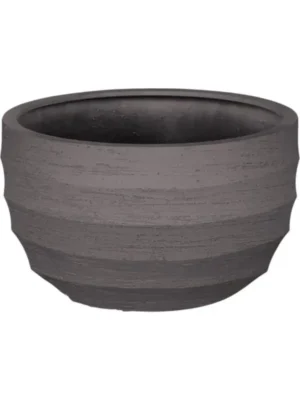 Кашпо Bordo new egg pot low ash brown D94 H56 см