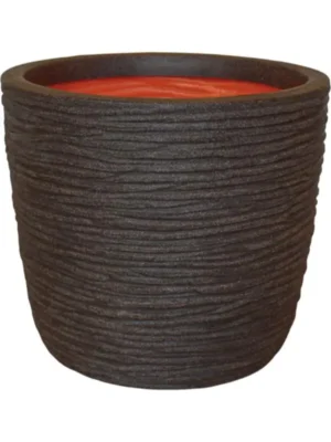 Кашпо Capi compresso pot egg dark brown D39 H34.5 см