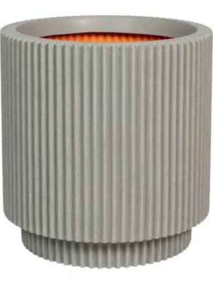 Кашпо Capi roots groove vase cylinder concrete color D43 H46 см