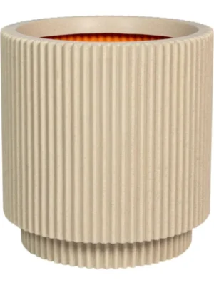 Кашпо Capi roots groove vase cylinder pebble D43 H46 см