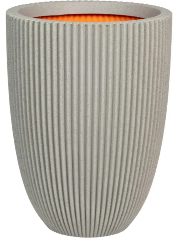 Кашпо Capi roots groove vase elegant low concrete color D34 H46 см