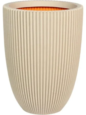 Кашпо Capi roots groove vase elegant low pebble D34 H46 см
