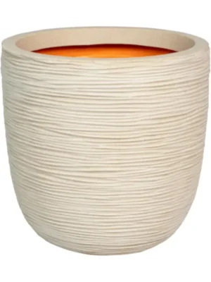 Кашпо Capi roots rib planter ball pebble D35 H34 см