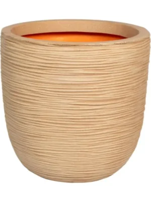 Кашпо Capi roots rib planter ball terra D35 H34 см