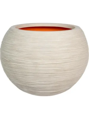 Кашпо Capi roots rib vase ball pebble D40 H32 см