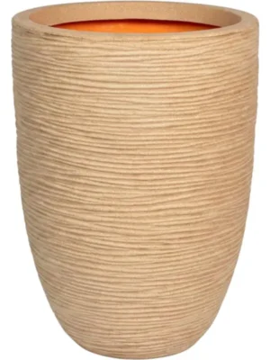 Кашпо Capi roots rib vase elegant low terra D46 H58 см