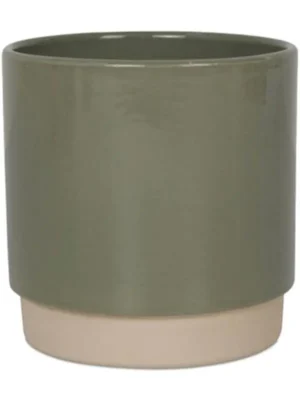 Кашпо Eno duo pot shiny dark green D10 H11 см