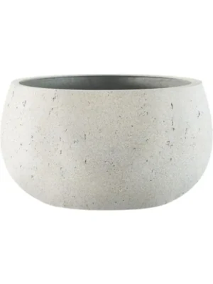 Кашпо Grigio medium balloon antique white D42 H26 см
