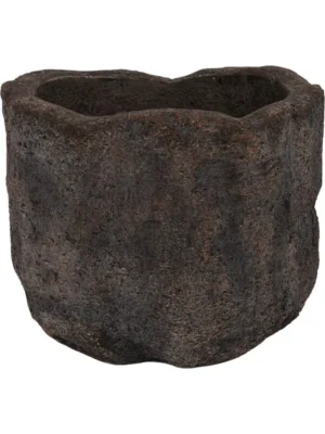 Кашпо Limestone mesa l fossil dark D54 H45 см