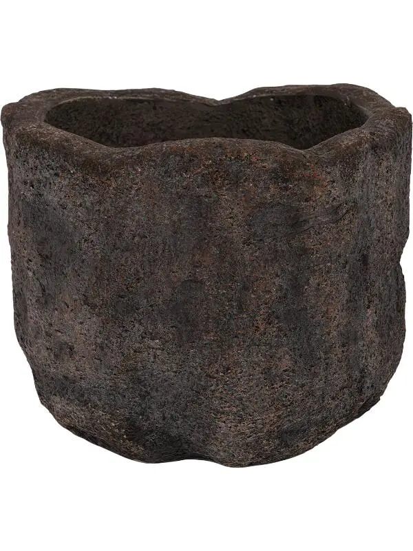 Кашпо Limestone mesa l fossil dark D54 H45 см