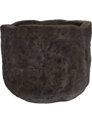 Кашпо Limestone mesa xl fossil dark D69.5 H57.5 см