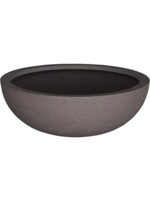 Кашпо Terreno bowl ash brown D50 H21 см